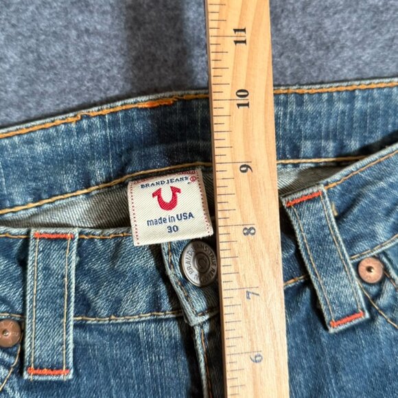 True Religion Womens Bootcut Flare Jeans Y2K Stone Wash Sz 30 Made USA Y2K NWT - Picture 11 of 14